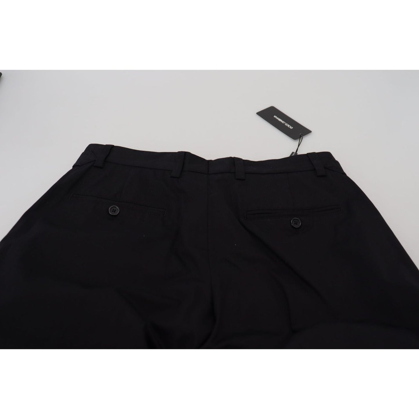 Dolce & Gabbana Black Cotton Chino Formal Pants 1728,67345645728,Black,Chino Pants - Pants - Clothing,Clothing,Dolce & Gabbana,IT46 | S,Jeans & Pants - Men - Clothing,Material: 97% Cotton 3% Elastane,Men,Men - Clothing,New with tags,Pants - Clothing