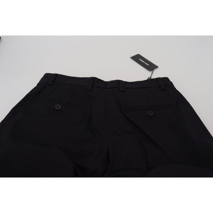 Dolce & Gabbana Black Cotton Chino Formal Pants 1728,67345645728,Black,Chino Pants - Pants - Clothing,Clothing,Dolce & Gabbana,IT46 | S,Jeans & Pants - Men - Clothing,Material: 97% Cotton 3% Elastane,Men,Men - Clothing,New with tags,Pants - Clothing