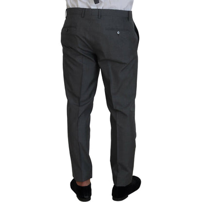 Dolce & Gabbana Gray MARTINI 3 Piece Slim Fit Suit