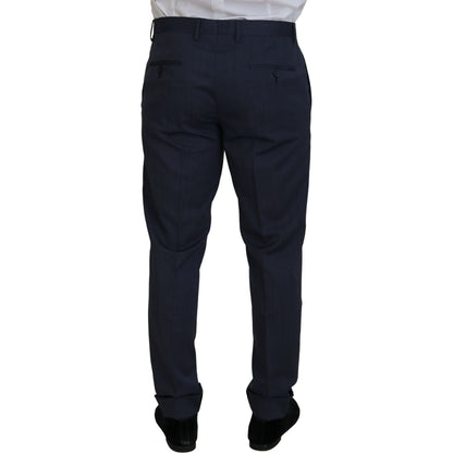 Dolce & Gabbana Blue Wool MARTINI 2 Piece Slim Fit Suit