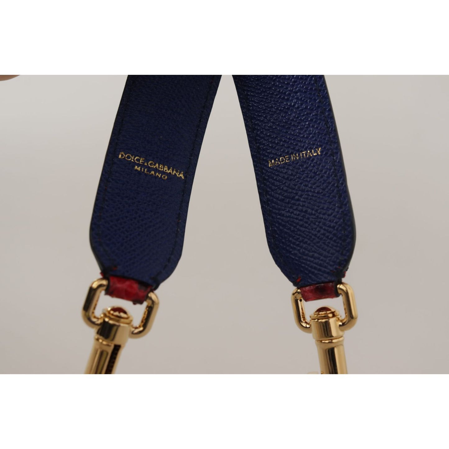 Dolce & Gabbana Red Exotic Leather Crystals Shoulder Strap