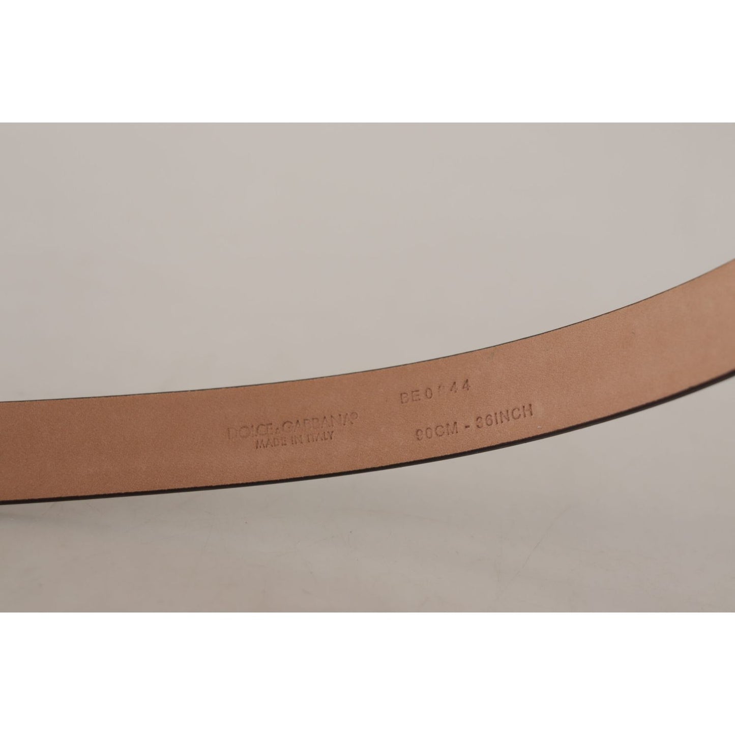 Dolce & Gabbana Black Patent Leather Logo Metal Waist Buckle Belt