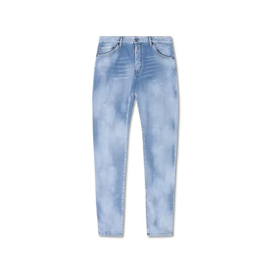 Dsquared² Blue Cotton Men Jeans