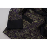 Dolce & Gabbana Gold Purple Baroque Jacket Blazer Robe
