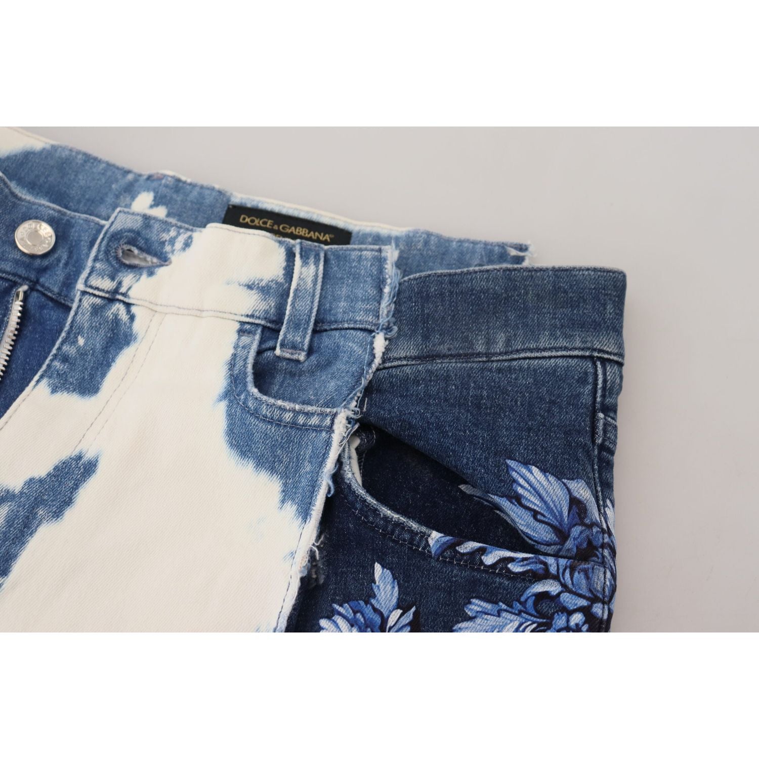 Dolce & Gabbana Blue Ceasar Denim Cotton Loose Fit Jeans