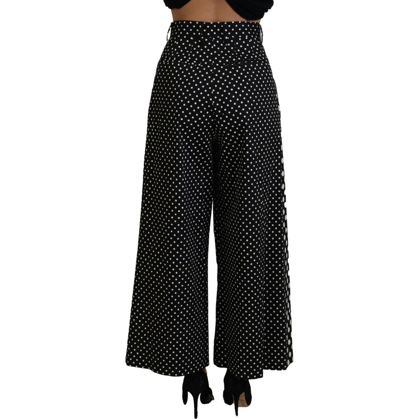 Dolce & Gabbana Multicolor Polka Dots High Waist Pants