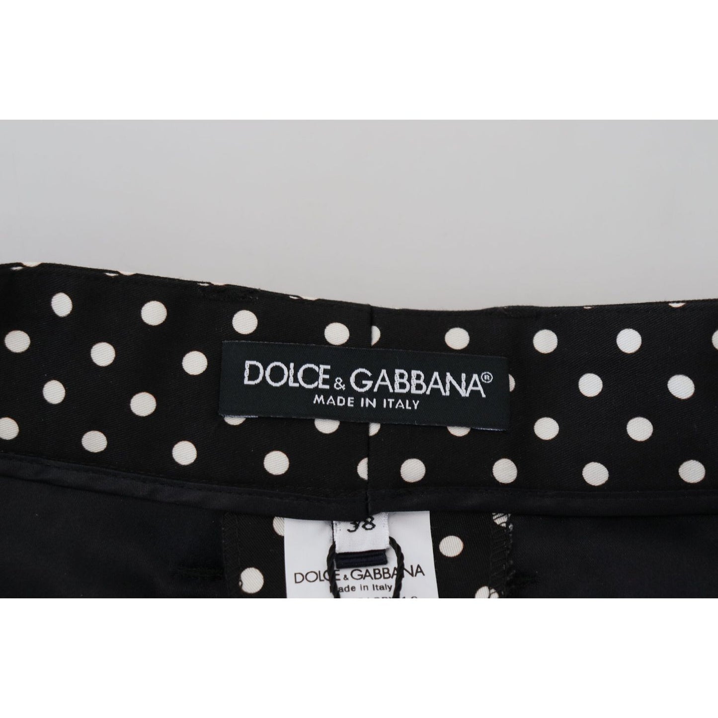 Dolce & Gabbana Multicolor Polka Dots High Waist Pants