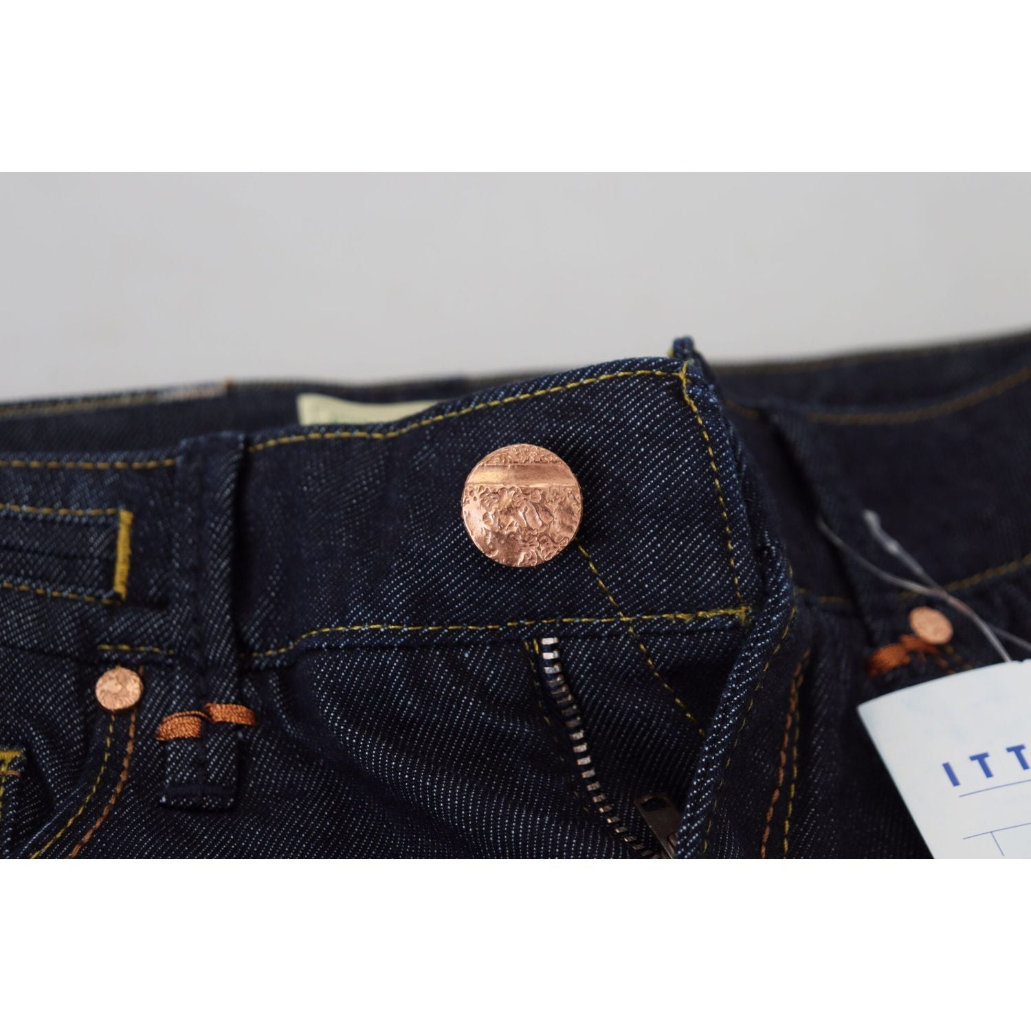 Acht Blue Cotton Low Waist Slim Fit Women Casual Jeans