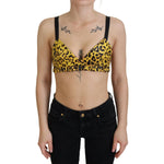 Dolce & Gabbana Chic Leopard Print Sleeveless Corset Top Dolce & Gabbana Rosy Brown