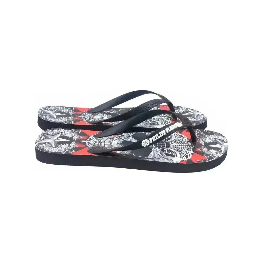 Philipp Plein Multicolor Polyester Women Flip Flop