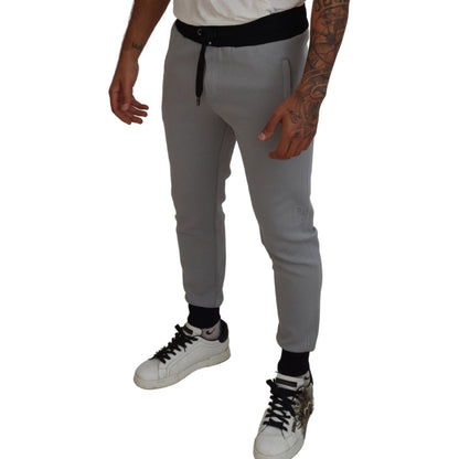 Dolce & Gabbana Gray Polyester Sweatpants Jogger Pants