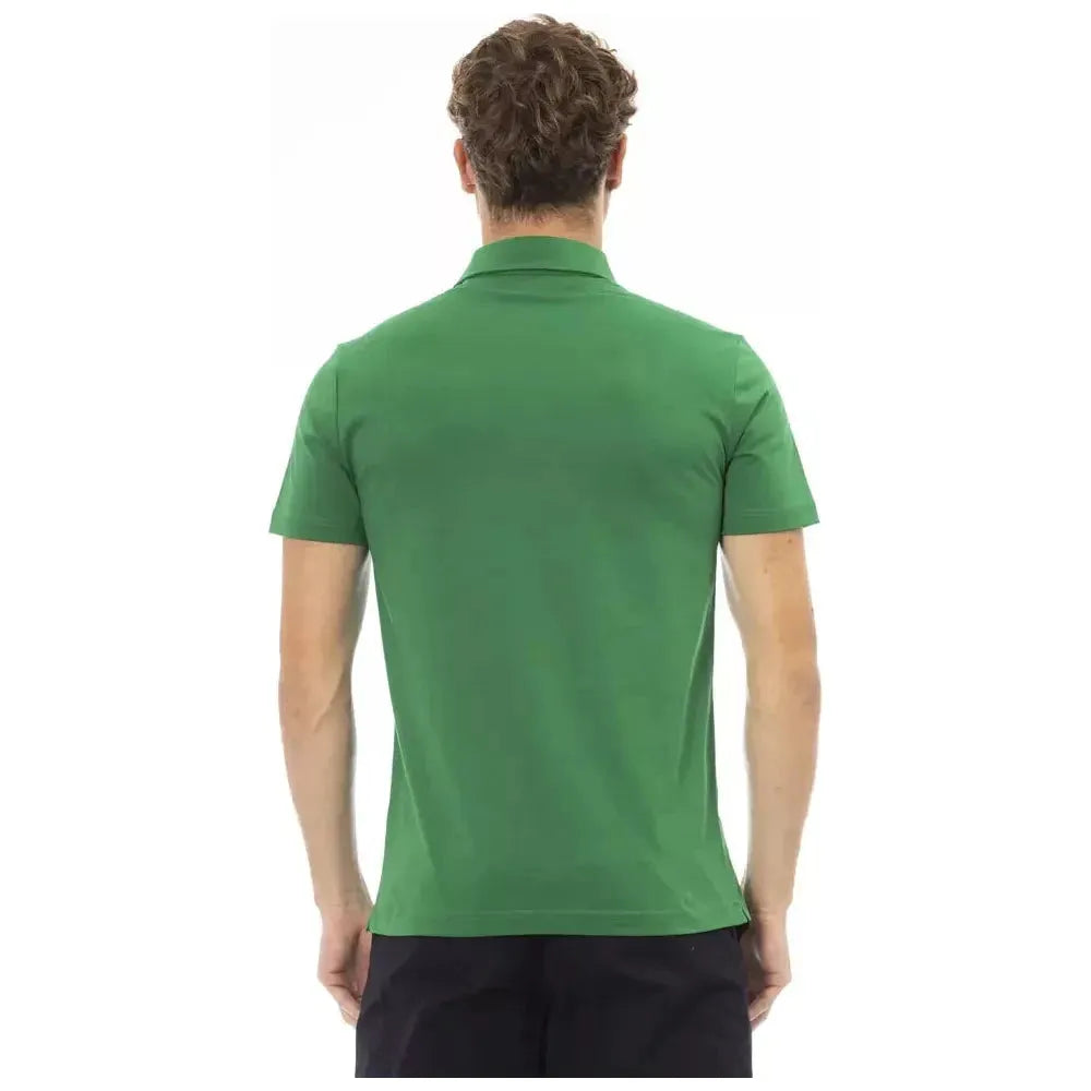 Baldinini Trend Green Cotton Polo Shirt