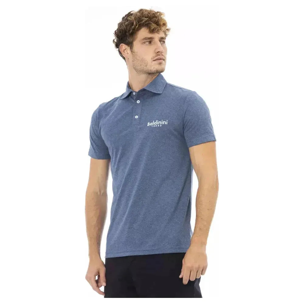 Baldinini Trend Blue Cotton Polo Shirt