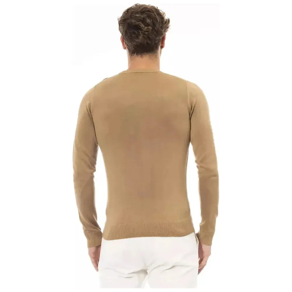Baldinini Trend Beige Modal Sweater