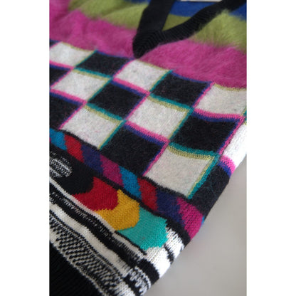 Dolce & Gabbana Multicolor Stripes V-neck Pullover Sweater