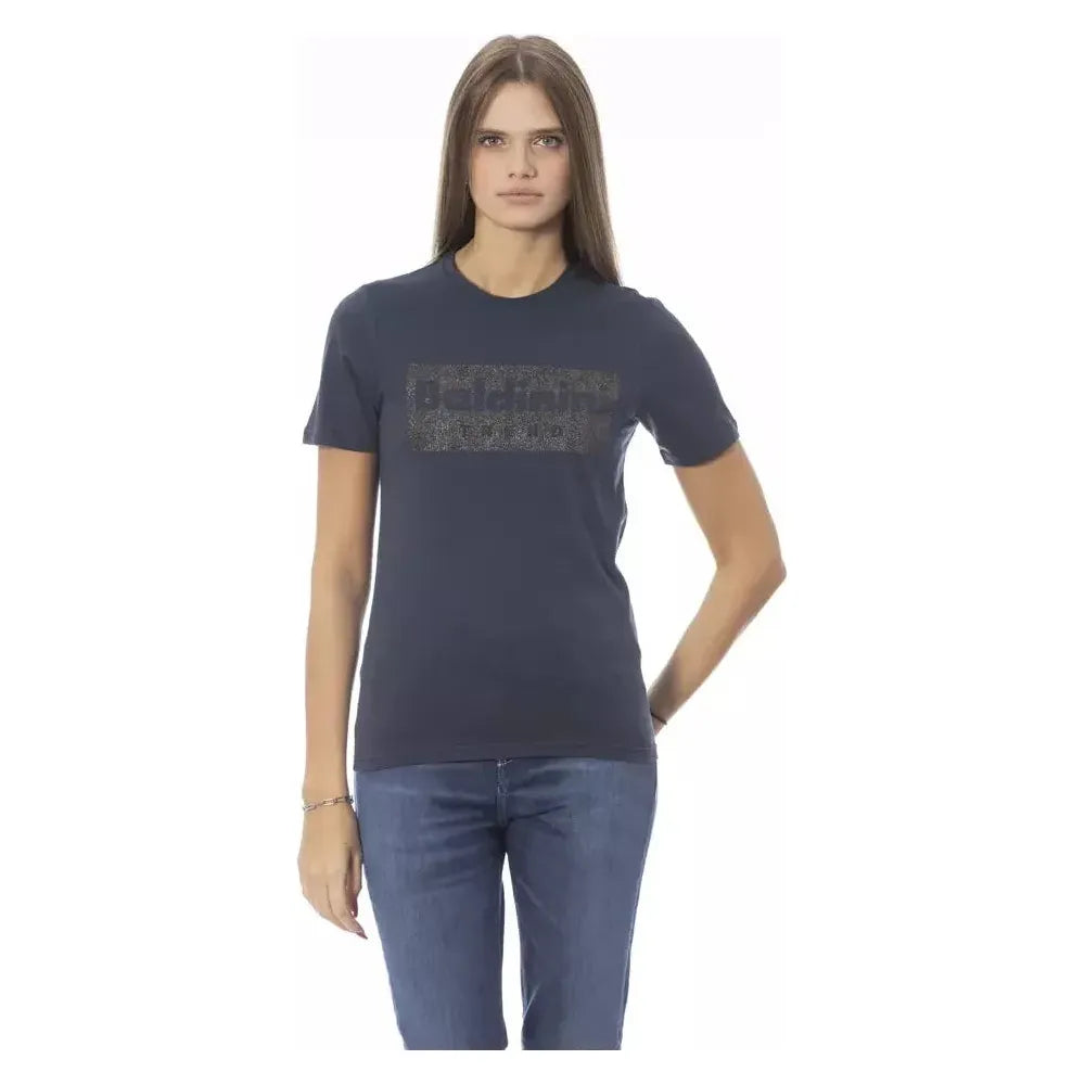 Baldinini Trend Blue Cotton T-Shirt