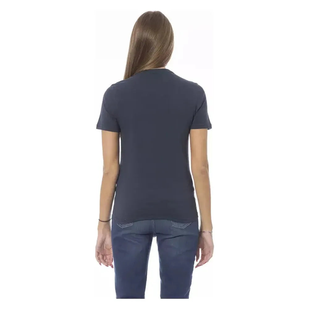 Baldinini Trend Blue Cotton T-Shirt