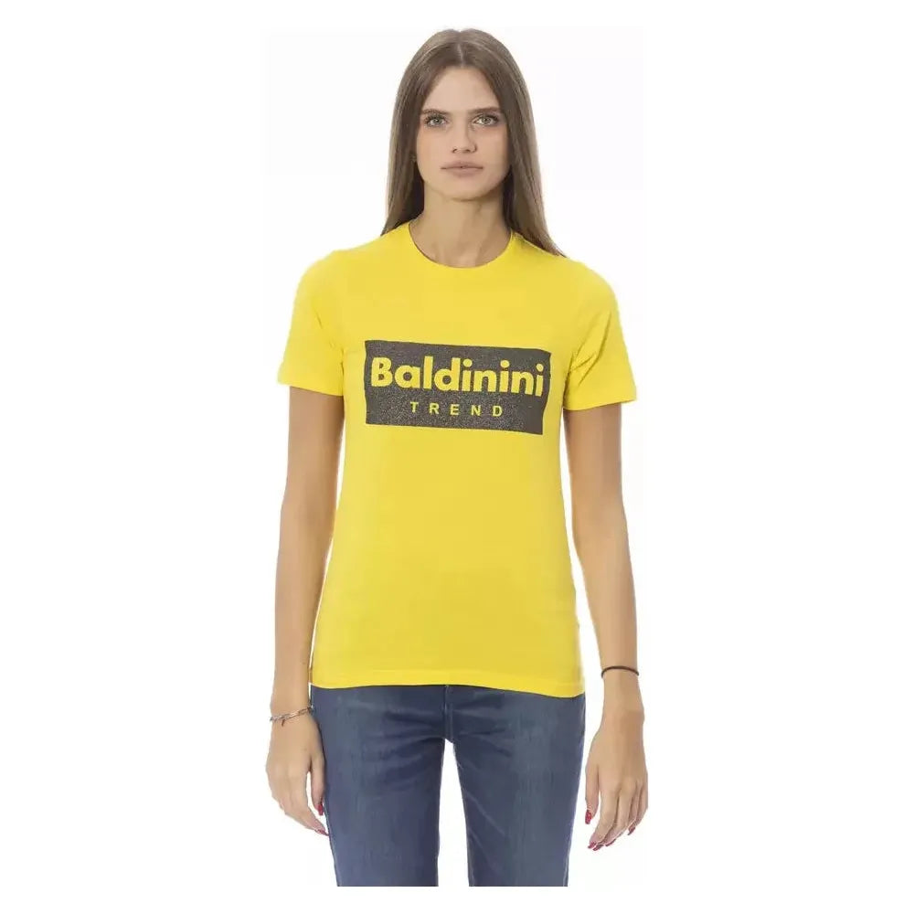 Baldinini Trend Yellow Cotton T-Shirt