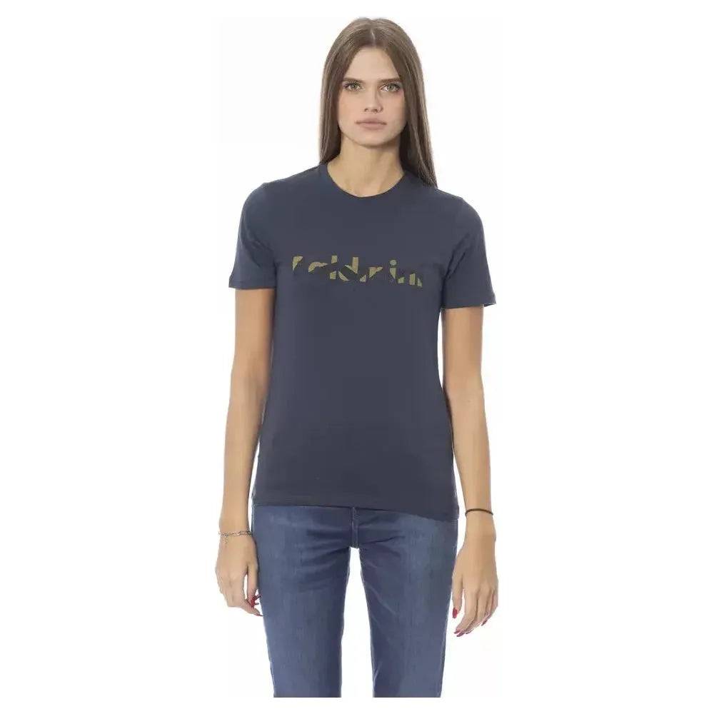 Baldinini Trend Blue Cotton Women T-Shirt