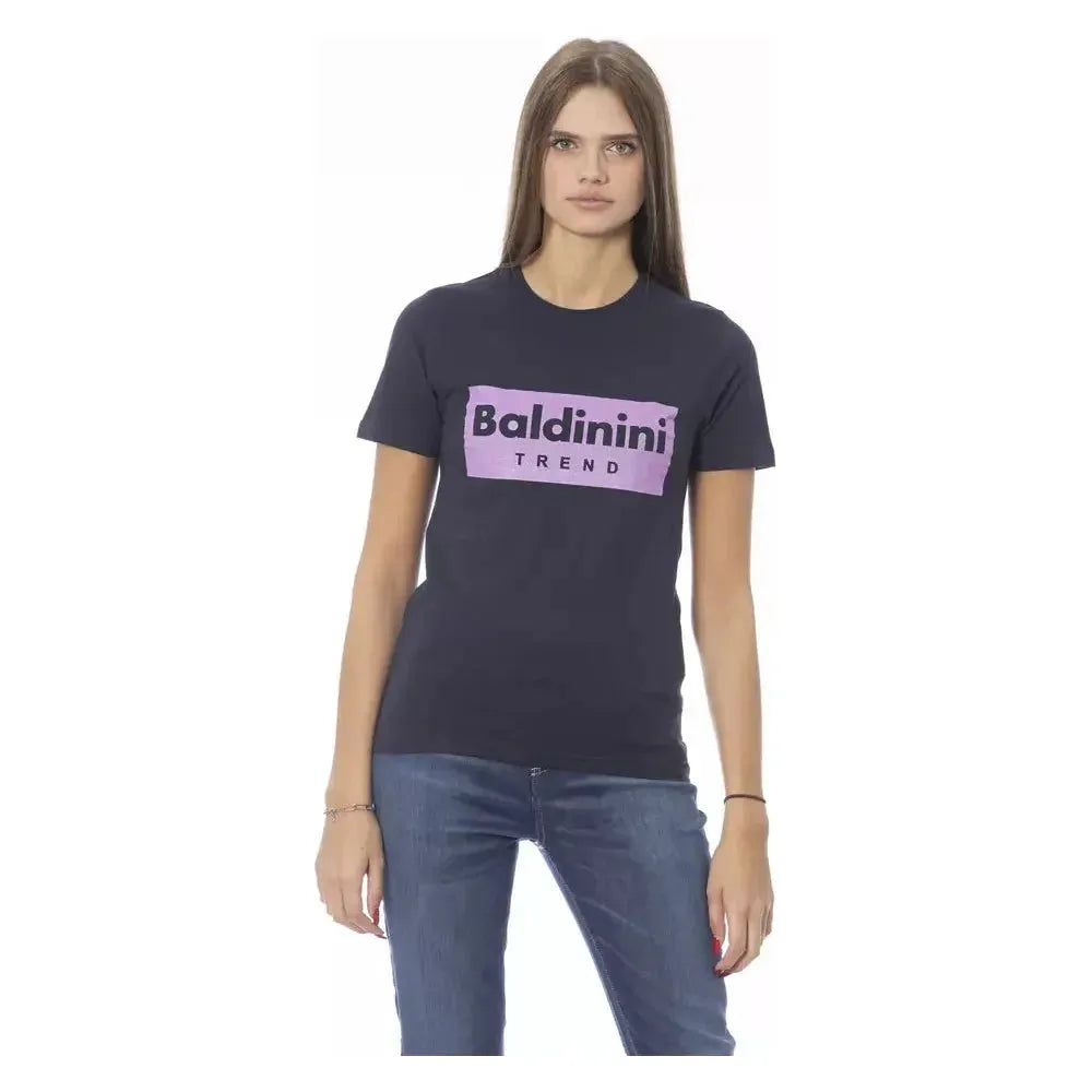 Baldinini Trend Blue Cotton T-Shirt