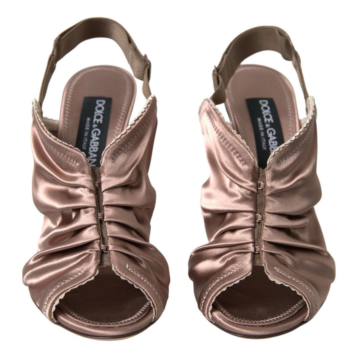 Dolce & Gabbana Light brown Slingback Corset Style Fastening stiletto heels LA10272-39