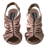 Dolce & Gabbana Light brown Slingback Corset Style Fastening stiletto heels LA10272-39