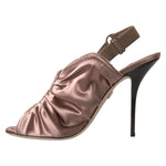 Dolce & Gabbana Light brown Slingback Corset Style Fastening stiletto heels LA10272-39