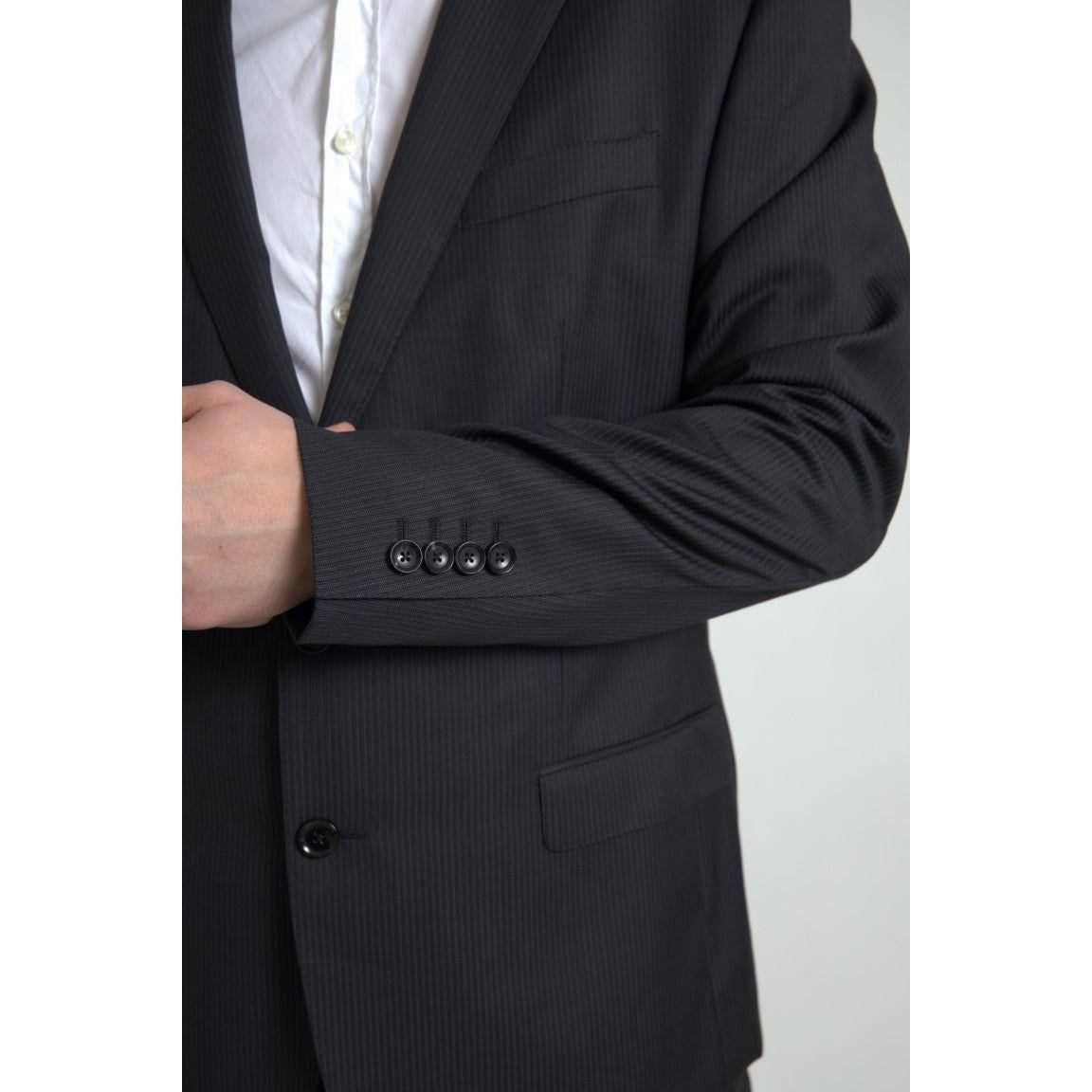 Dolce & Gabbana Black 2 Piece Single Breasted MARTINI Suit