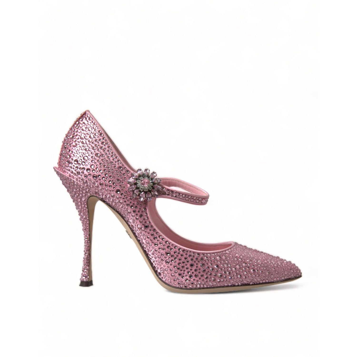 Dolce & Gabbana Pink Strass Crystal Heels Pumps Shoes