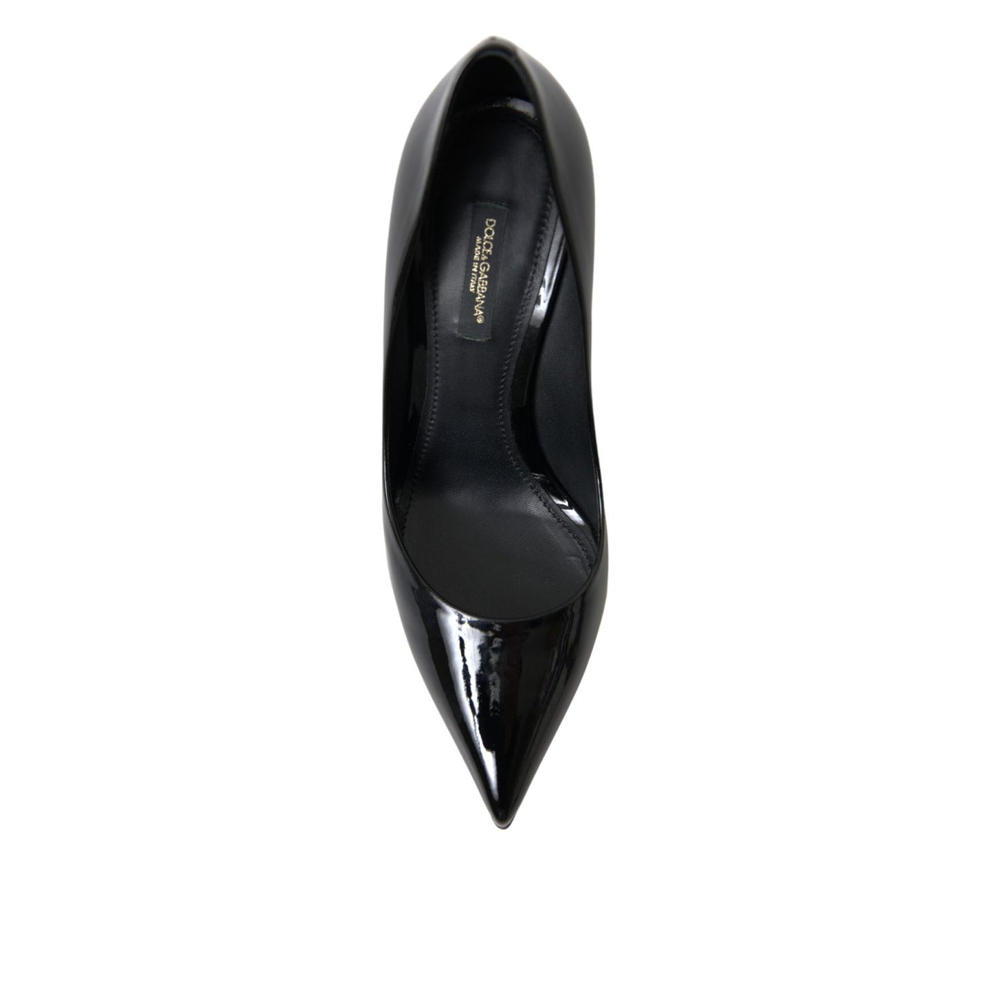 Dolce & Gabbana Black Patent Leather Pumps Heels Shoes