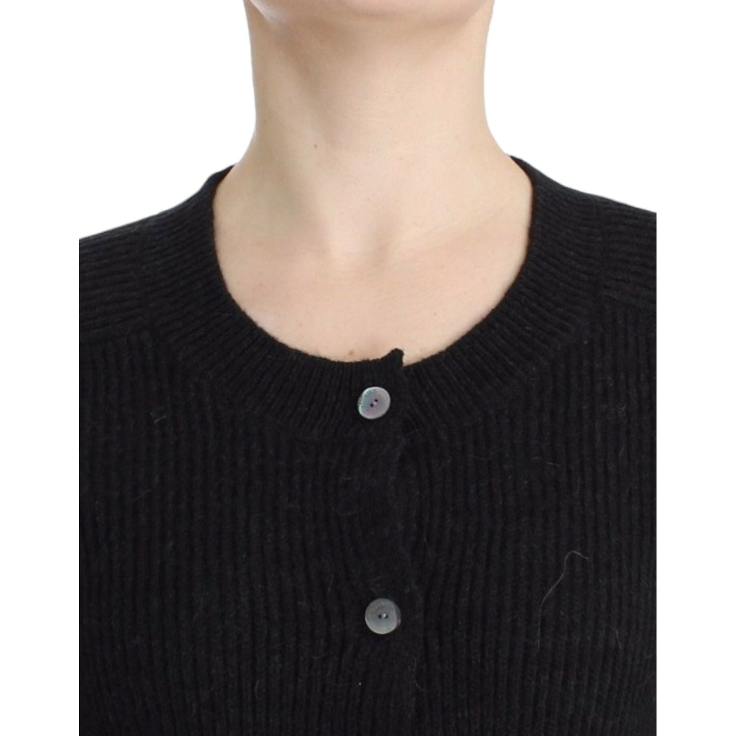 John Galliano Black wool cardigan