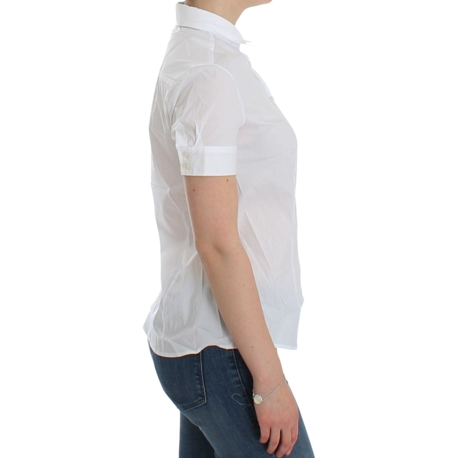 John Galliano White Cotton Shirt Top