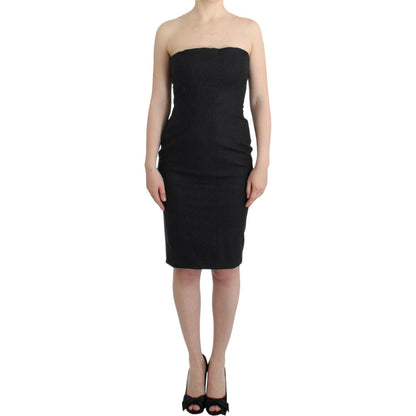 Cavalli Gray strapless dress