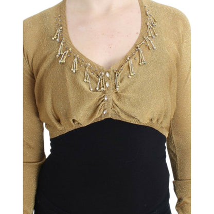 Cavalli Gold embellished gold shrug