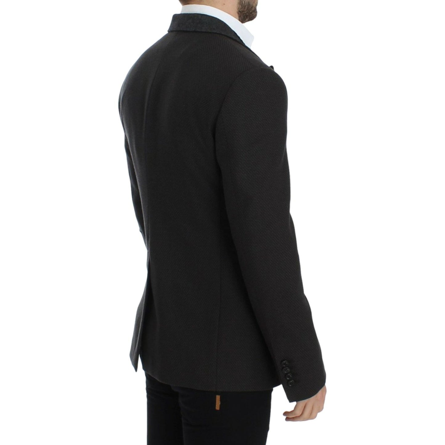 Dolce & Gabbana Brown wool slim fit blazer