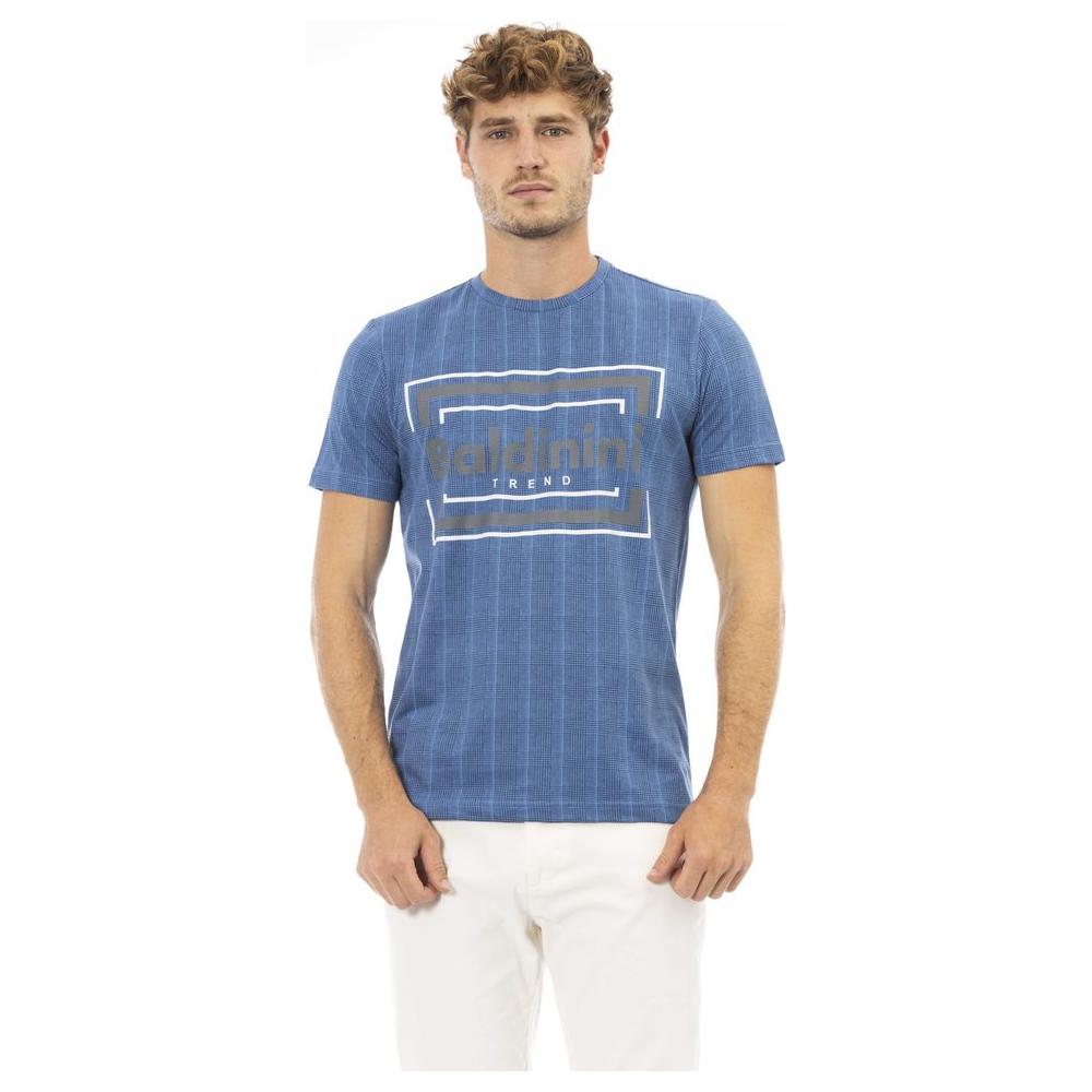 Baldinini Trend Blue Cotton T-Shirt