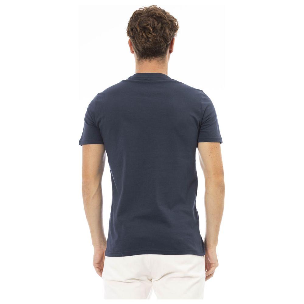 Baldinini Trend Blue Cotton Men T-Shirt