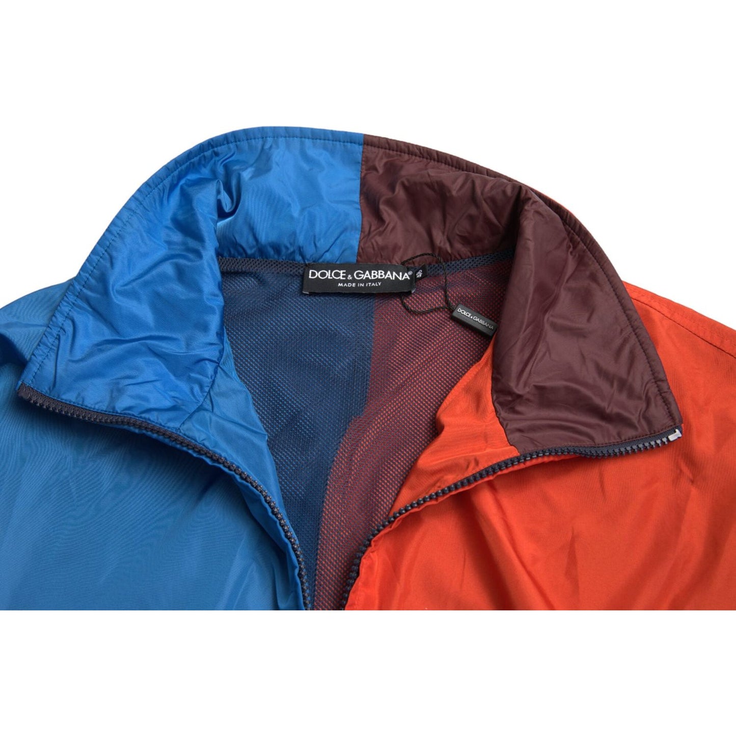 Dolce & Gabbana Multicolor Color Windbreaker Jacket