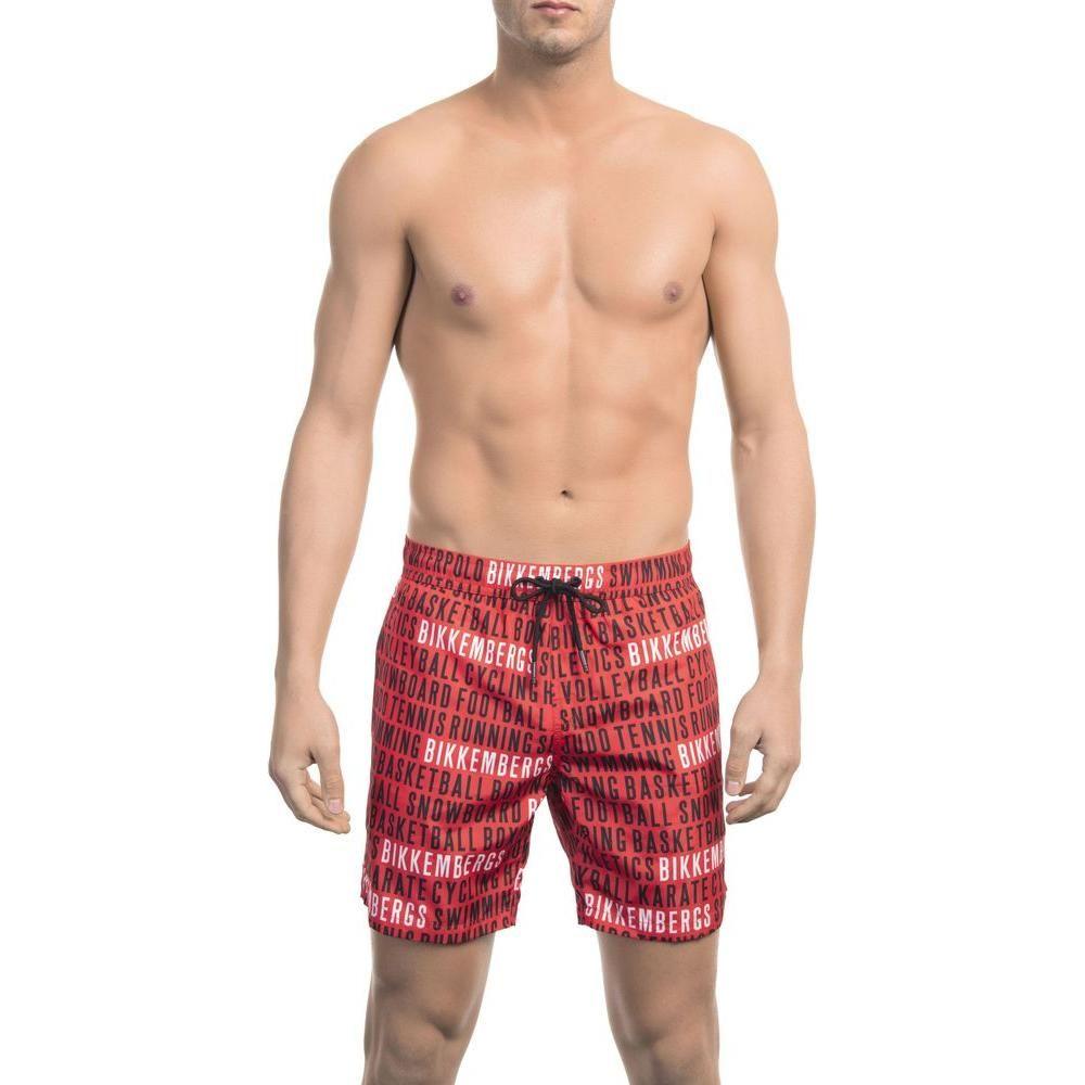Bikkembergs Red Polyester Swimwear
