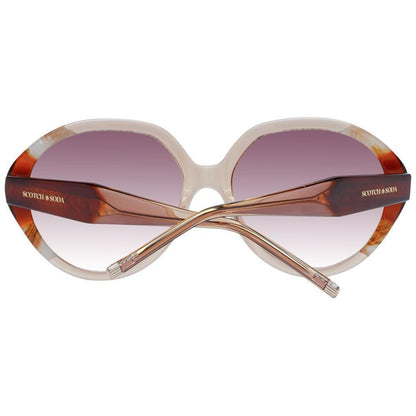 Scotch & Soda Brown Acetate Sunglasses