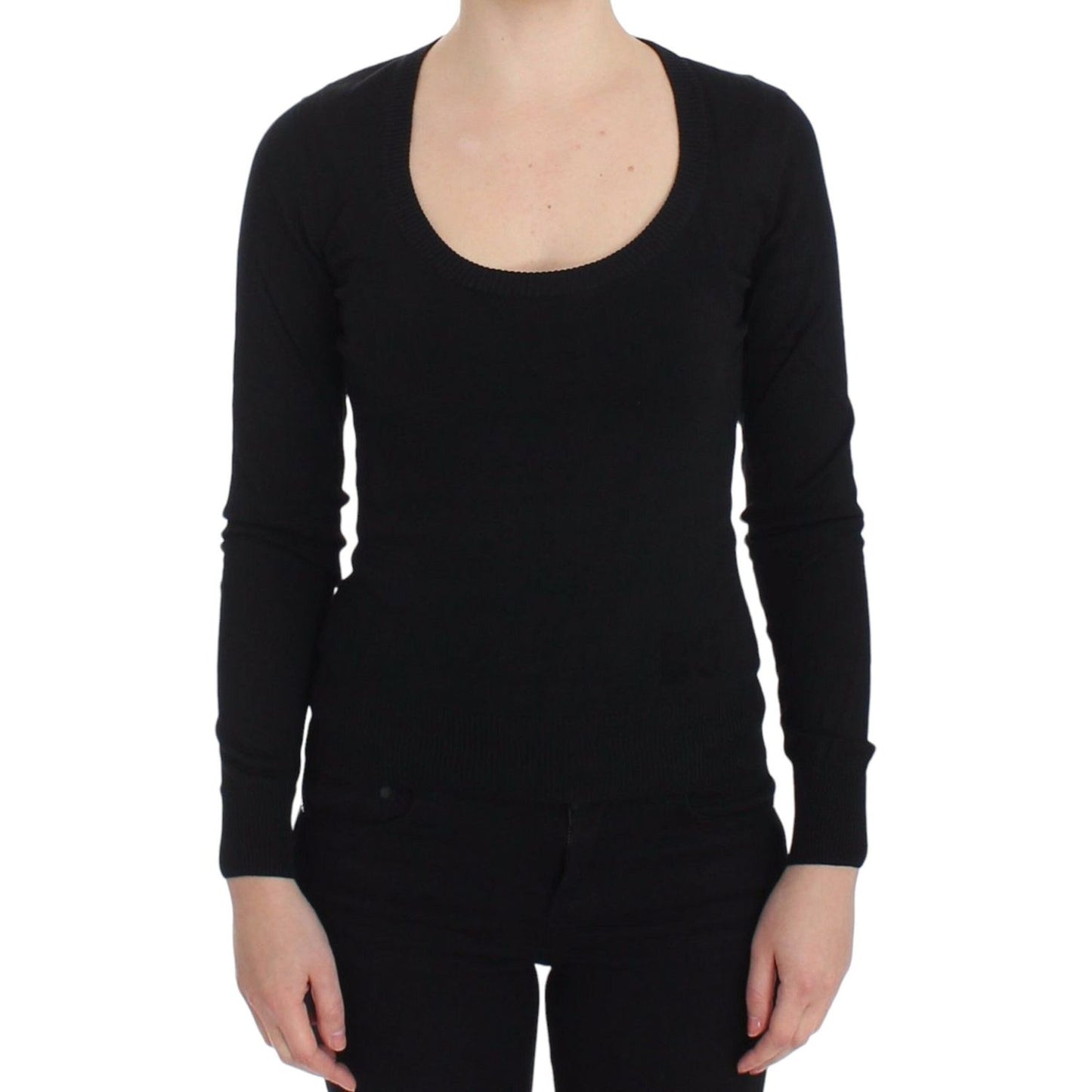Dolce & Gabbana Black Cashmere Crewneck Sweater Pullover