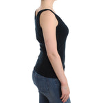 Ermanno Scervino Black Knit Top Knitted Sweater 100% Cashmere SIG12000-1