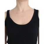 Ermanno Scervino Black Knit Top Knitted Sweater 100% Cashmere SIG12000-1