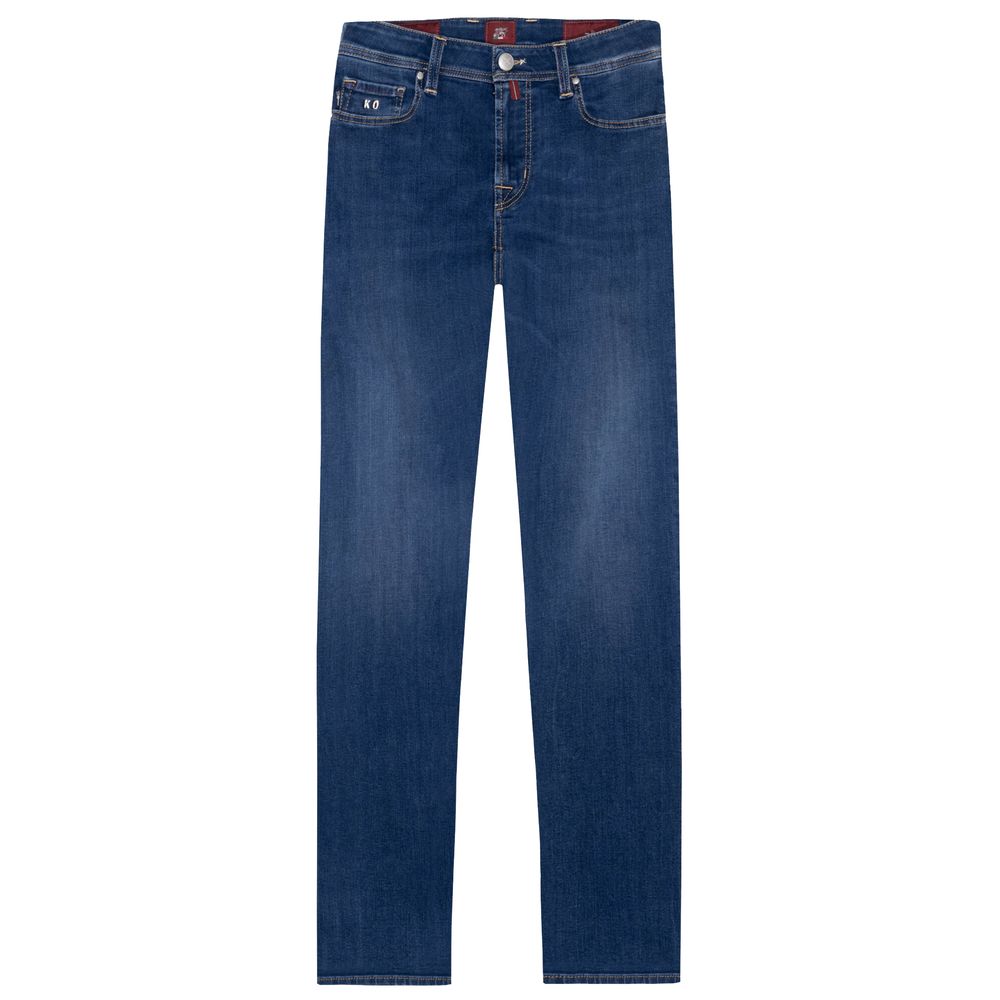 Tramarossa Blue Cotton Jeans Denim