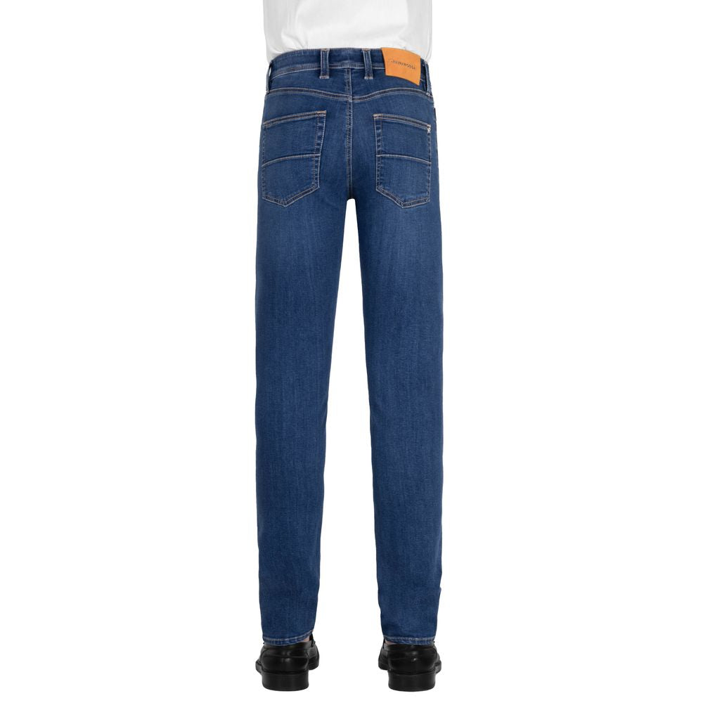 Tramarossa Blue Cotton Jeans Denim