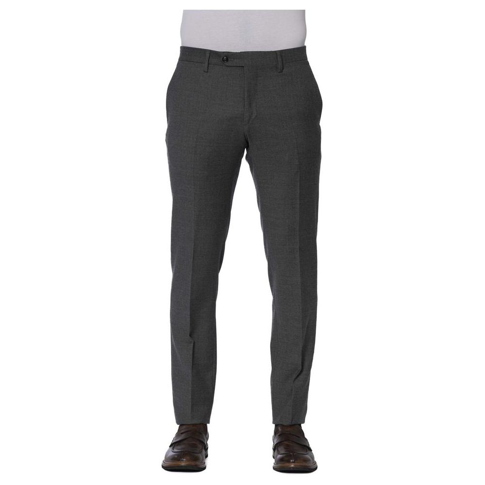 Trussardi Gray Wool Pant