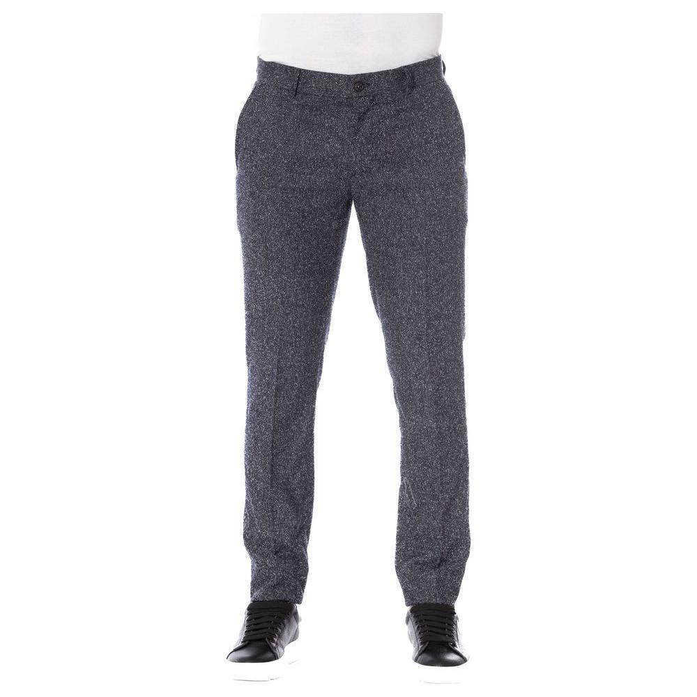 Trussardi Black Cotton Men Trouser
