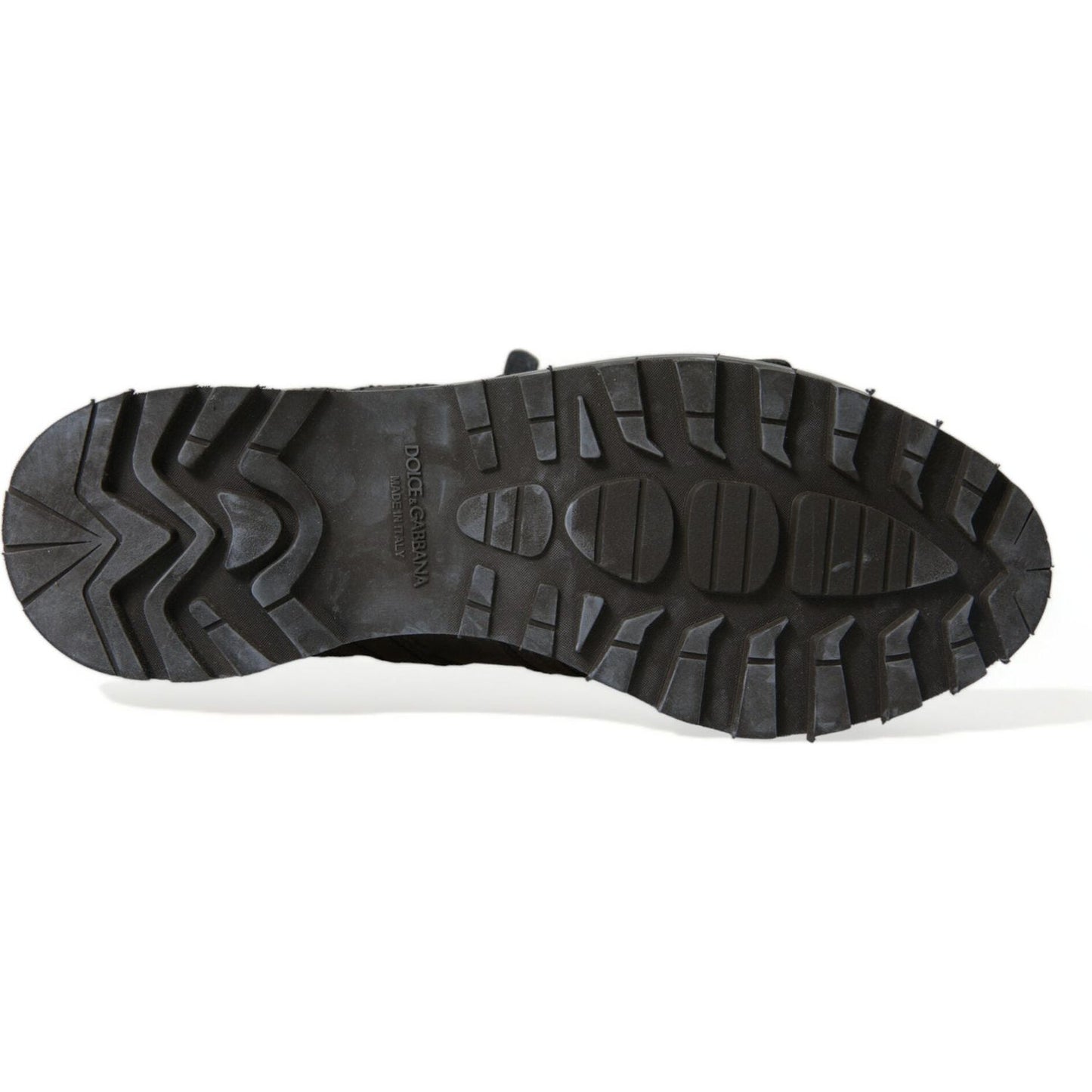 Dolce & Gabbana Black Leather Strap Men Ankle Boots Shoes