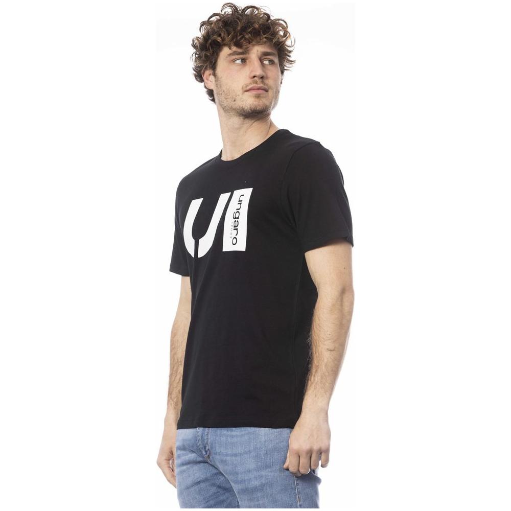 Ungaro Sport Black Cotton Men's T-Shirt
