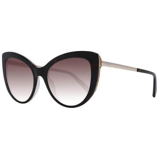 Emilio Pucci Butterfly Brown Women Sunglasses with Gradient Lenses, Full-Rim Plastic Frame, UVA & UVB Protection